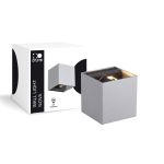 D'Lite Luce Da Parete Nova Argento Up & Down 4.9W 480lm - 830 Luce Calda -  | IP54 - Angolo del fascio regolabile