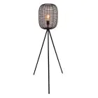 Eglo Lampada da terra Rinroe Acciaio Nero | Adatto per E27